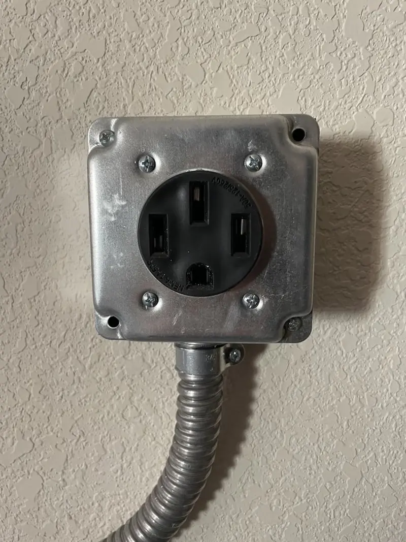 NEMA 14-50 outlet installed for Smart Home Electrical in Eastpointe